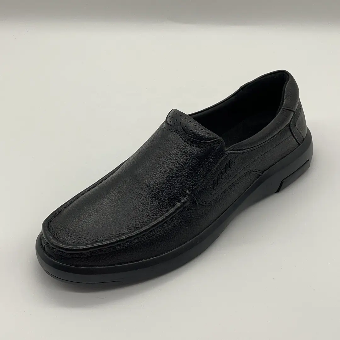 뜨거운 판매 편안한 통기성 고품질 정품 가죽 남성 비즈니스 로퍼 신발