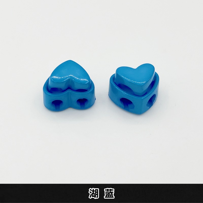 Lake blue - 12#width about 2cm - heart-shaped