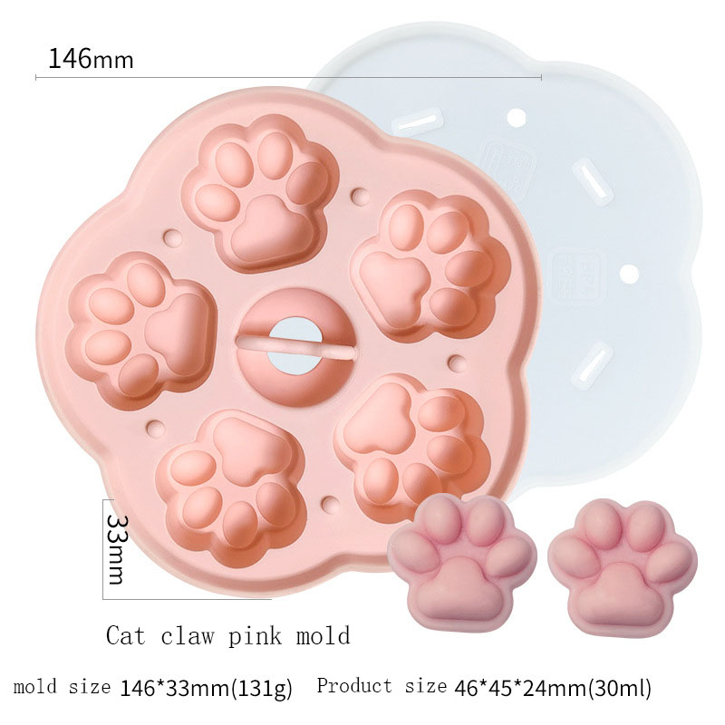 Moule de griffe de chat D5066-2 rose