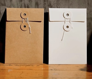 Vintage Postkarten umschläge Bunte INS Style Creative Tied Button Umschläge Premium Feeling Literary Envelopes - Product Image 5