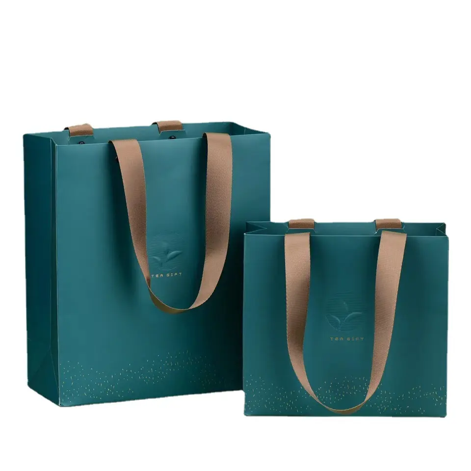 Oem Custom Wholesale blank Hochwertige Großhandel Name Marke Shopping Bags custom Shopping Papiertüte mit Logo