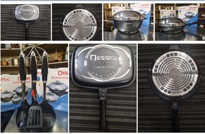 Dessini23pcs調理器具セットMaifanストーンダイキャスト調理器具セットキッチン用強化ガラス蓋付き焦げ付き防止ポット - Product Image 6