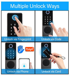 TTLOCK Smart Lock oder Tuya Wifi Elektronisches Schloss für Holztür Apartment Swing Gate Intercom Kompatibles elektrisches Felgen schloss - Product Image 3