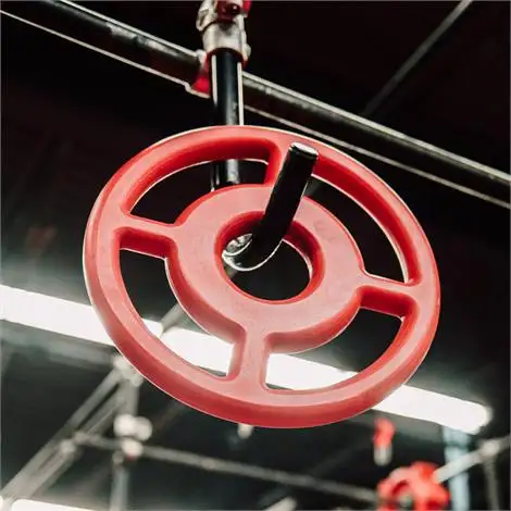 Rosso vari colori intrattenimento al coperto ostacoli Ninja combinazioni di impugnature anello di consegna speciale Ninja realizzato Bullseye