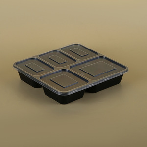 37oz tek kullanımlık plastik 5 bölme kullanımlık sızdırmaz öğle yemeği hazırlık makarna aperatifler pişmiş ambalaj kutusu Fast Food konteyner - Product Image 4