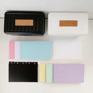 Caja de Bloc de notas de oficina de papel Kraft al por mayor transfronteriza, índice de Color, notas adhesivas magnéticas, regalo escolar de hojas sueltas para promoción
