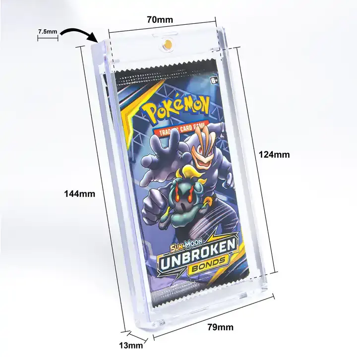 Porte-cartes magnétique anti-UV pour carte de taille standard PTCG Booster Pack Booster Pack One Touch