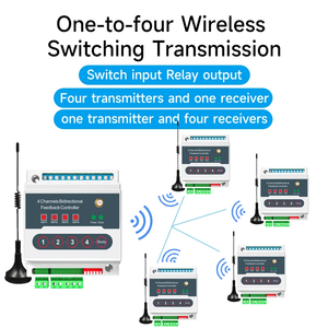 AC380V Wireless Bidirektion ale Rückkopplung steuerung Fernbedienung schalter 10A max. E/A-Modul für die Übertragung von Strom paaren - Product Image 3