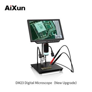 Latest Design Aixun DM23 <strong>Digital</strong> <strong>Microscope</strong> 10-Inch Electronic <strong>Microscope</strong> <strong>With</strong> Multimeter for Soldering Welding Repair - Product Image 2