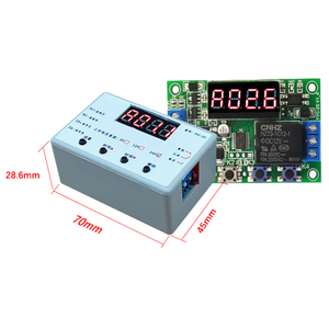 Taidacent 5V 12V24Vデジタルタイマースイッチ調整可能な時間遅延リレーモジュールトリガーサイクルタイマー遅延オンオフリレースイッチ - Product Image 4