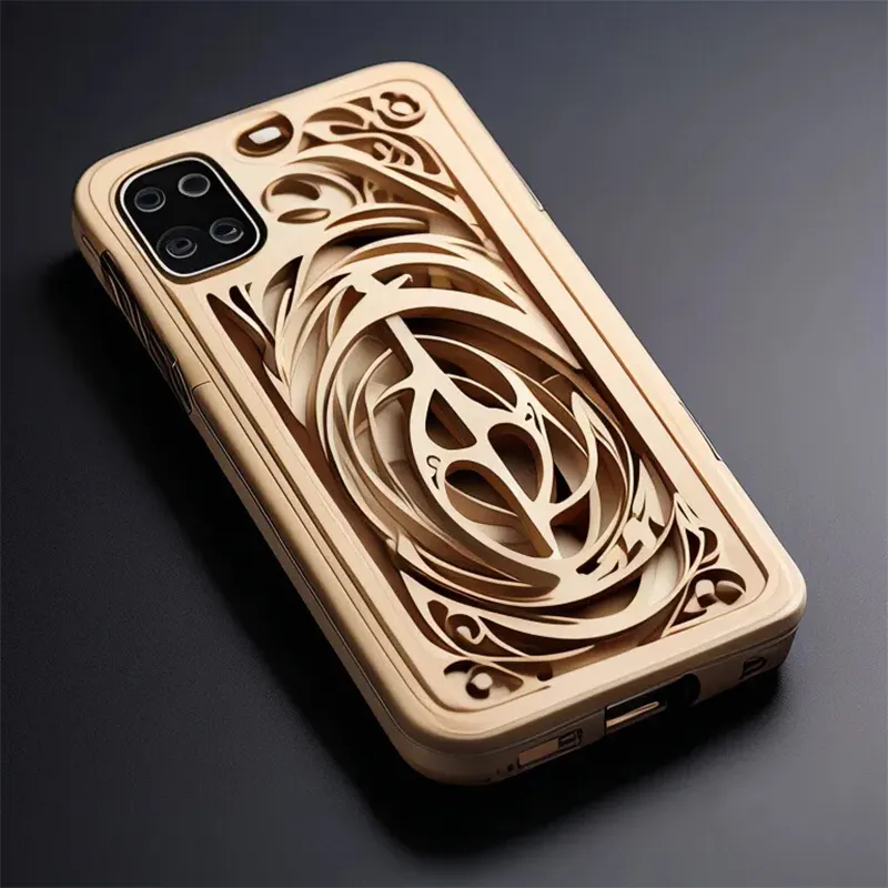 Funda de bambú para Iphone 14 Pro Max, funda de madera de lujo para Iphone 13 12 11 X/XS Max 15, funda para teléfono móvil, logotipo personalizable