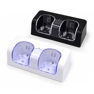 Charging Station Dual Charger Dock for Wii Remote Controller Gaming Handle Controller with LED Indicator <strong>USB</strong> Charging Cord