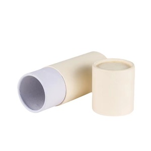 环保定制设计独特牛皮纸纸板香水管圆形化妆品容器管礼品盒 - Product Image 3