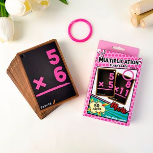 フラッシュカード/認知カードを学ぶカスタム印刷子供教育58pcs紙フラッシュカード数学学習 - Product Image 5