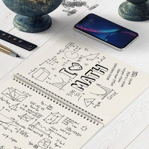 Cuadernos de papel de cuadrícula cuadrada gruesa con gráfico en espiral cuádruple B5 para la vida diaria escolar - Product Image 1