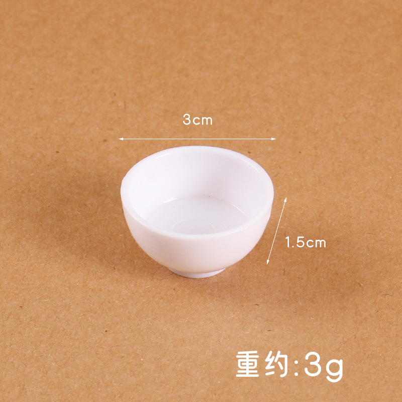 Cuenco pequeño blanco de 3 cm (con agujeros)
