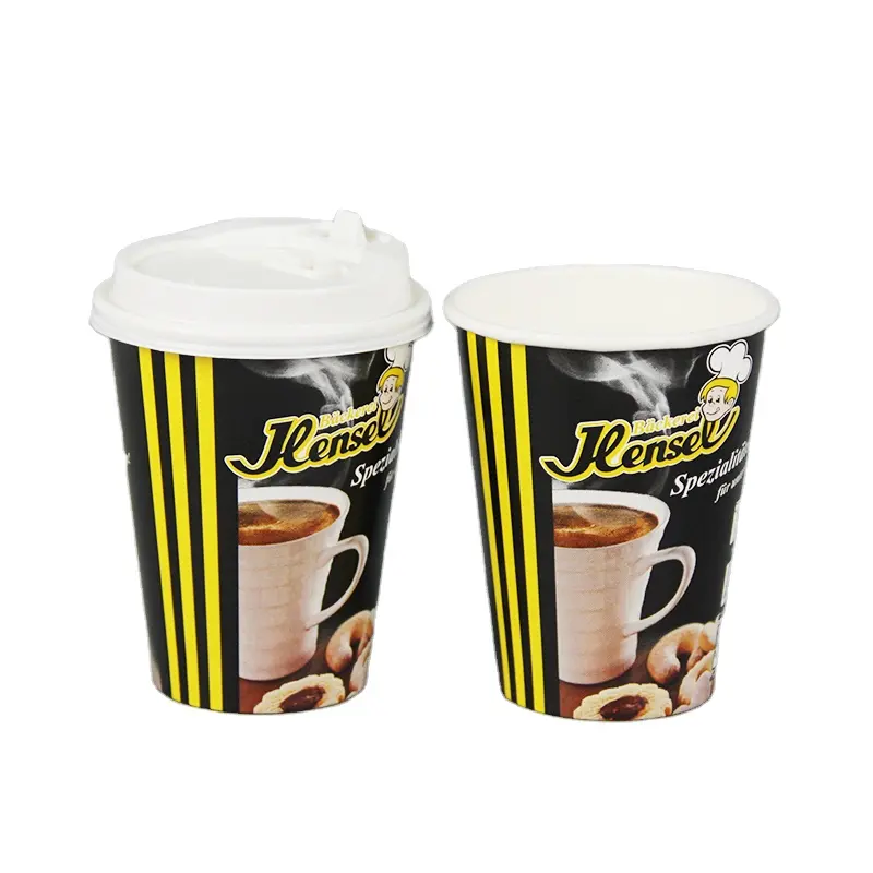 Wholesale high quality food grade custom design disposable coffee paper cup with company name wholesale china trade