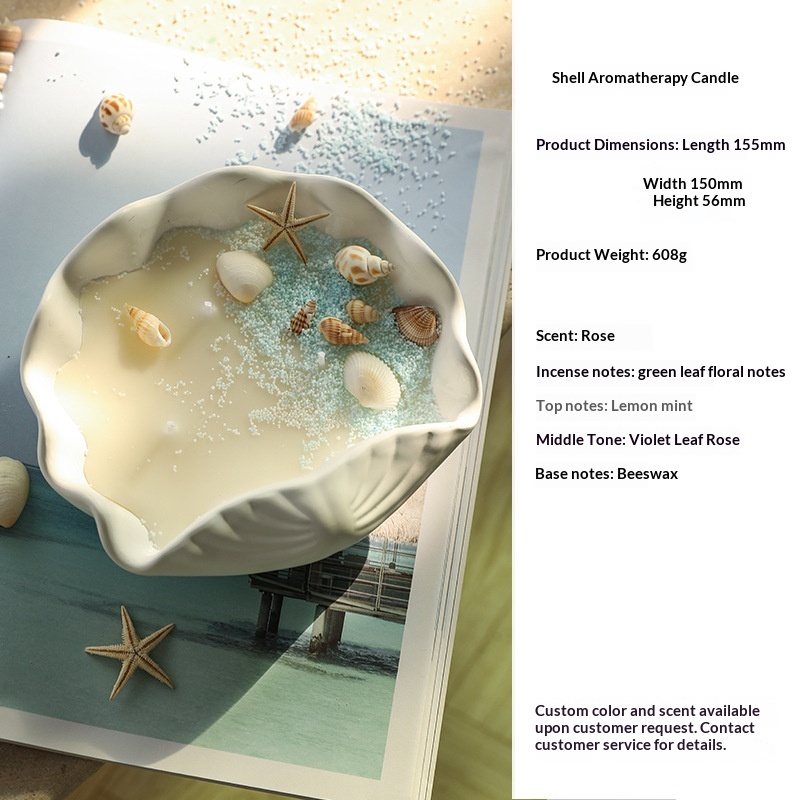 Bougie d'aromathérapie coquille type F