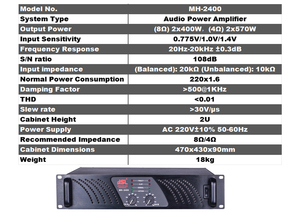Amplificador de potencia de audio para Subwoofer 400W Suministro dual Entradas duales Pon Amplificador óptico Sistema Pa Unidades de potencia de salida - Product Image 5