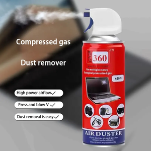 Wholesale Compressed Air Duster Spray Mobile Phone <strong>Keyboard</strong> Camera CPU Case <strong>Cleaning</strong> Dust 450ML Gas Cleaner - Product Image 5