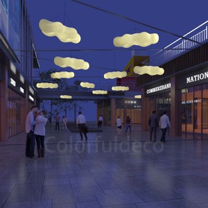 Impermeabile Led cambia colore paesaggio luce decorativa moderna sedia a sdraio cortile Patio giardino a forma di nuvola panca mobili - Product Image 6