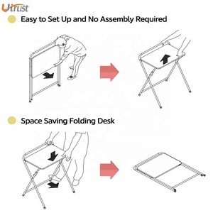 Easy to Carry and Storage <strong>Notebook</strong> <strong>Computer</strong> See Through Desk with Keyboard Tray l Shape <strong>Computer</strong> <strong>Table</strong> Desk Printer Shelf - Product Image 4