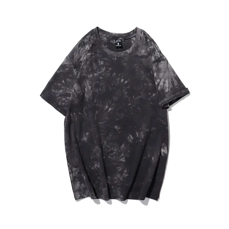 Camiseta personalizada de algodón para mujer, Camiseta lisa de gran tamaño, camisetas negras con 280gsm para niña