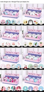 Fast Delivery ! Various Designs 72mm Round Pu Leather Compact Mirror <strong>Gifts</strong> for Coworkers - Product Image 6