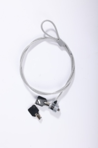 Cable de seguridad plateado para ordenador portátil, bloqueo con llave, 1,2 m, gran oferta - Product Image 4