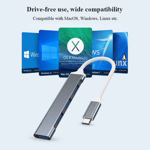 Klavye 2.0 Disk için 4 In 1 USB USB bellek dönüştürücü yüksek hızlı iletim tipi C Hub - Product Image 4