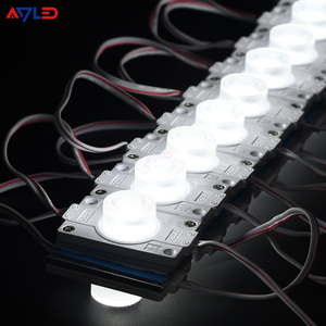 Edgelit Aluminum <strong>PCB</strong> 54*30MM 15*45 Beam Angle 3W DC12V ABS Injection Lens Signage <strong>Led</strong> Module for Light Box - Product Image 1