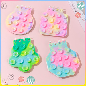 2024減圧ストレスリリーフノートブックポッププッシュポッパーバブルスパイラルポピットメモ帳吸盤付き - Product Image 3