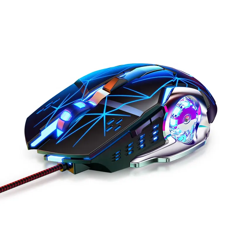 Mouse da gioco G15 3600DPI regolabile Mouse silenzioso con LED ottico USB cablato Mouse per Gamer Home Office