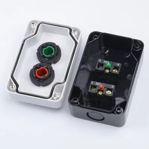1 scatola XB2 interruttore a due pulsanti di posizione scatola di controllo start stop pulsante piatto due fori pulsante due fori di plastica impermeabile - Product Image 5