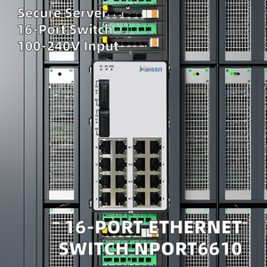 Ethernet anahtarı ile MS18M 18-Port Ethernet anahtarı RS-232 güvenli cihaz sunucusu NPort6610-16 - Product Image 3