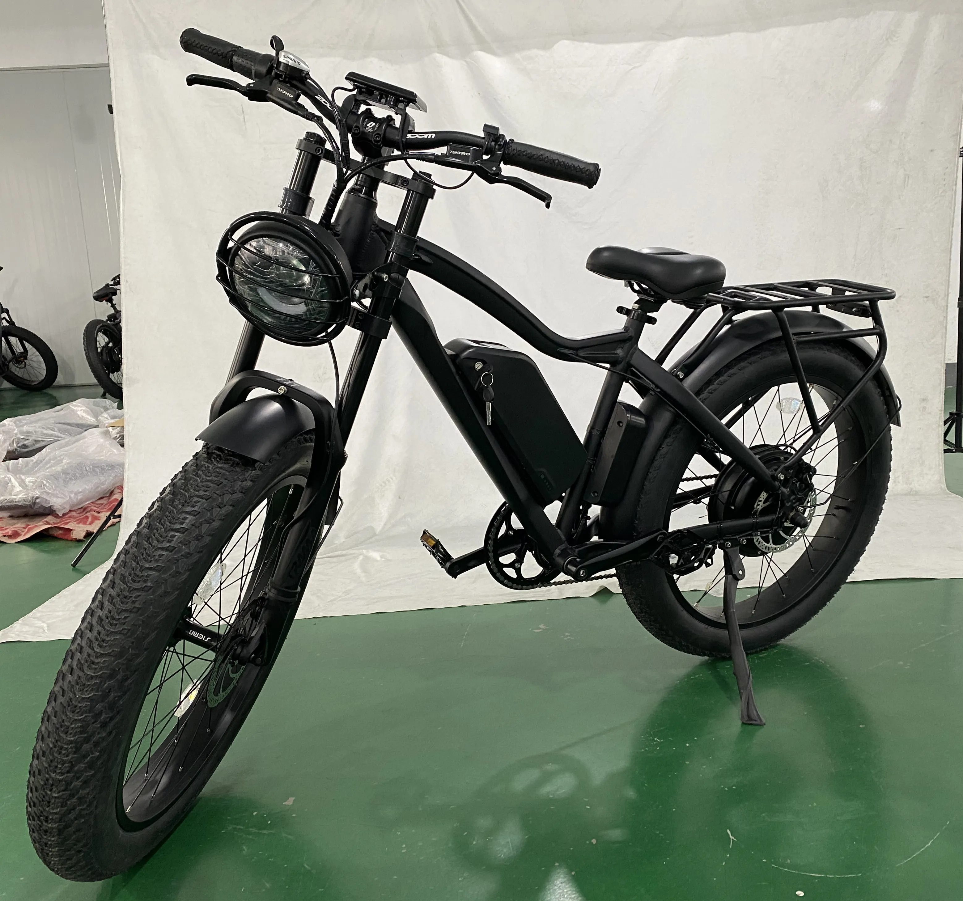 Bicicleta elétrica poderosa para mountain bike, pneu gordo, 26x4.0, para adultos