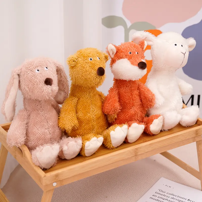 Unisex komik hayvan simülasyon Kids peluş oyuncak sevimli yumuşak karikatür dolması bebek yastık PP pamuk dolum noel hediyesi çocuklar için