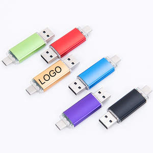 工厂定制2合1不同形状的u盘类型-c笔式驱动3.0 128GB高速Otg u盘安卓u盘 - Product Image 5