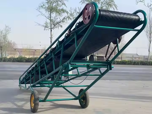 Transportadores de cinta modulares para carga de camiones Sistema telescópico de descarga Caucho resistente al calor Plantas de fabricación de condiciones usadas