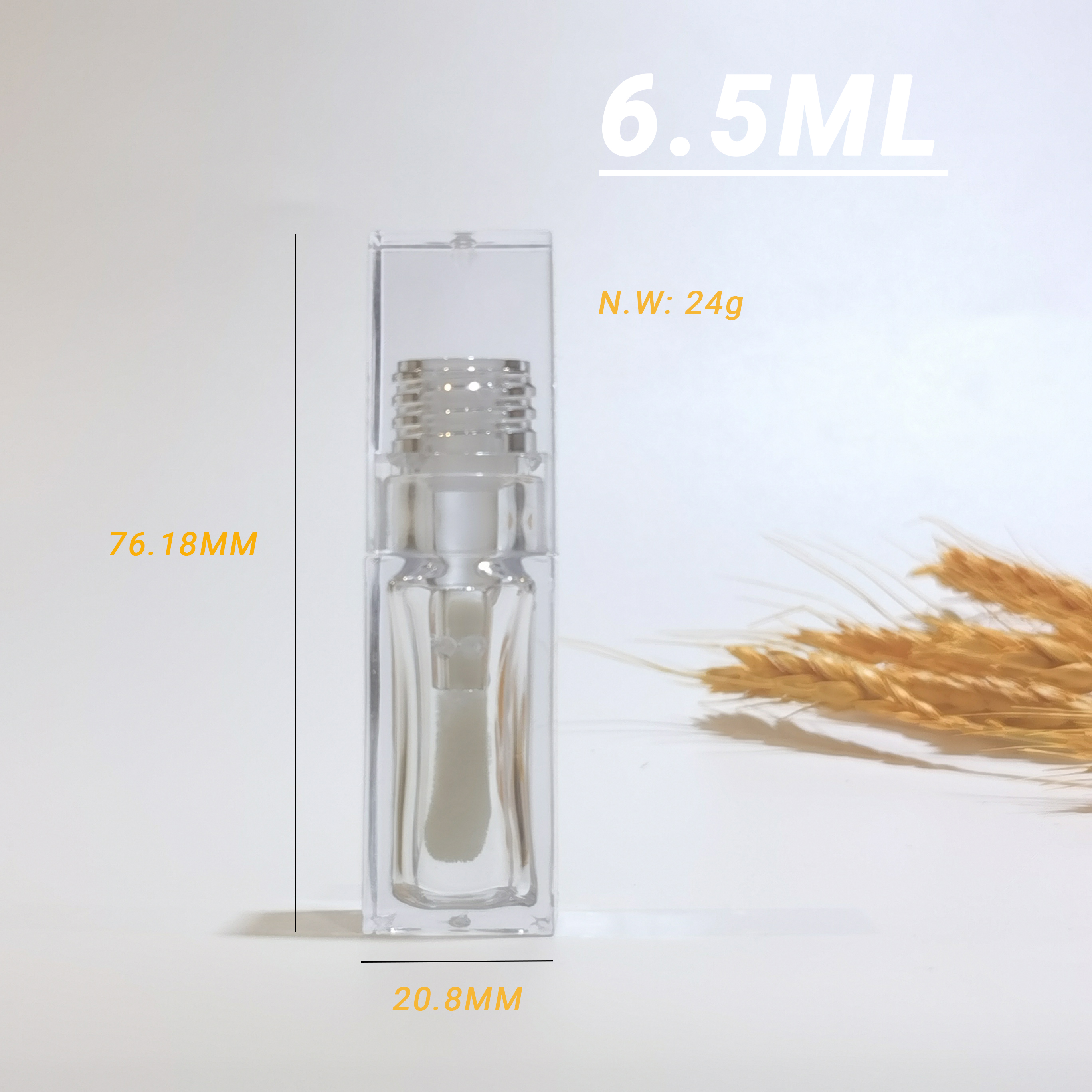 6,5 ml transparent