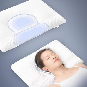 Oreiller en mousse à mémoire cassée Ergonomie Vertèbre cervicale Croissant Oreiller en mousse Soulagement de la douleur au cou Confort du sommeil - Product Image 1