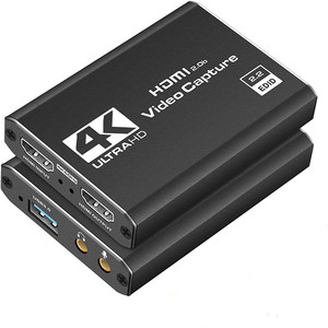 4k输入HDMI到USB3.0视频采集卡HDMI环出录像机抓取器，用于OBS捕捉游戏直播流 - Product Image 1