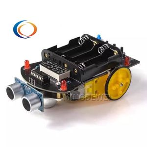 マイクロコントローラーインテリジェントカー超音波障害物回避車追跡ロボットプログラミングDIYカーキット - Product Image 6