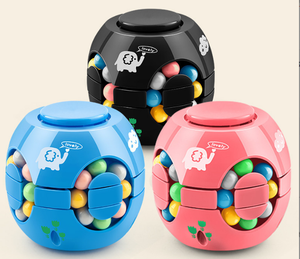 Kreative zappeln Spinner zehn Seiten rotierende magische Bohnen <span class=keywords><strong>Puzzle</strong></span> Dekompression Würfel Gehirnent wicklung Desktop Ball Spielzeug Kinder