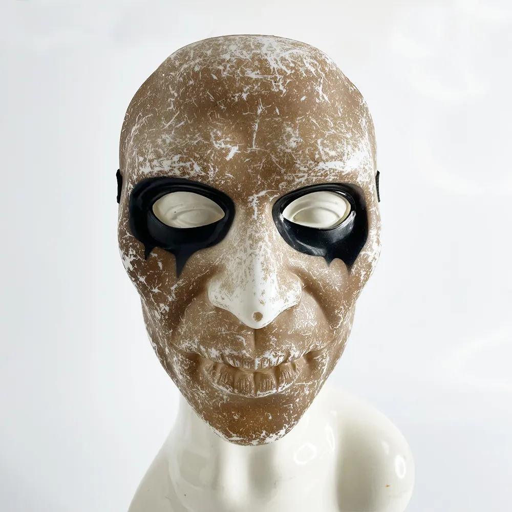 Mascarilla de Halloween de alta calidad, máscara Facial con luz Led, Antigua, para fiesta