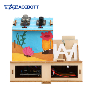 Acearduino kök ahşap elektronik çocuklar DIY öğrenme Arduino için akıllı ev programlama akıllı ev başlangıç kiti Arduino için