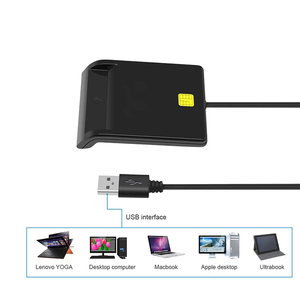 เครื่องอ่านสมาร์ทการ์ด X01แบบ USB สำหรับบัตรธนาคารเครื่องอ่านบัตร ic/id เครื่องอ่านบัตร EMV คุณภาพสูงสำหรับ Windows 7 8 10 Linux OS USB-CCID 7816 - Product Image 4