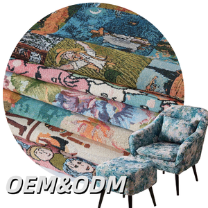 Jacquard Vải Polyester Bông Thổ Cẩm Dệt Sợi Nhuộm Bọc Cho Trang Trí Nội Thất Cho Sofa Bìa Áo Khoác Tấm Thảm Đệm - Product Image 1