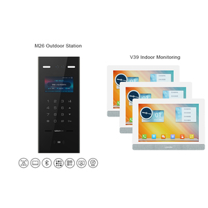 LEELEN appartamento video citofono sistema ip 2MP riconoscimento del volto a doppia lente porta costruzione codice qr lettore di controllo di accesso - Product Image 1