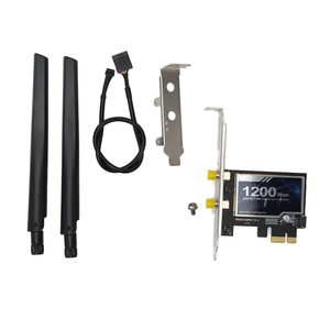 Tarjeta WiFi AC1200 PCIe para PC BT 4,2, tarjeta de red inalámbrica de doble banda (2,4 Ghz y 5Ghz) para juegos, transmisión - Product Image 6